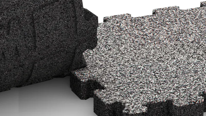 Vyrezané puzzle spojenie bez skosenia
