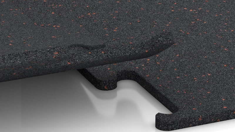 Vyrezaný puzzle spoj bez skosenia