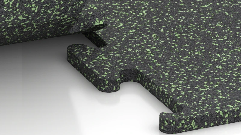 Vyrezaný puzzle spoj bez skosenia