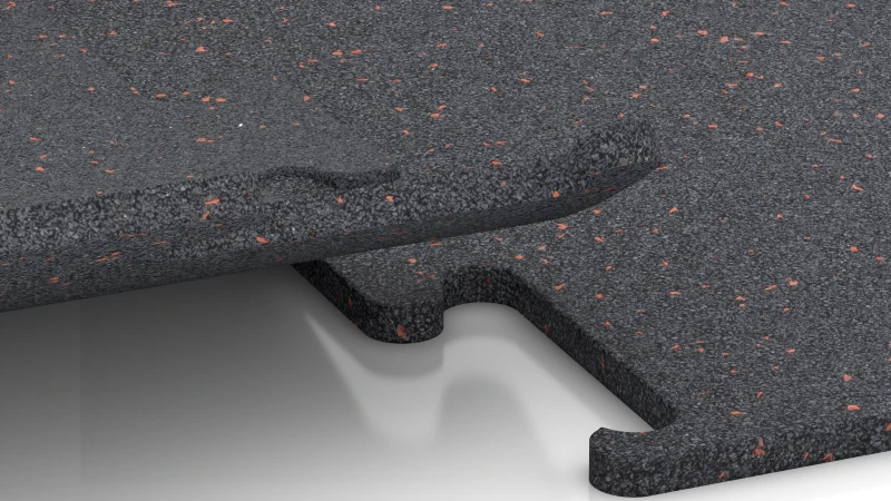 Vyrezaný puzzle spoj bez skosenia