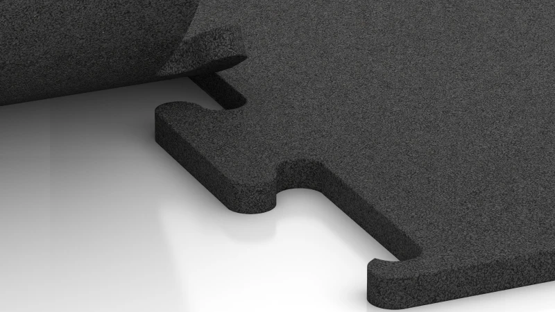 Vyrezané puzzle spojenie bez skosenia