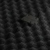 Großaufnahme vom Verbindungssystem von WARCO-Boden 3783 - Športová podlaha Fitness Performance Impact im Farbdesign Antracit. Abmessungen 100 × 100 × 2 cm.