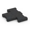 Großaufnahme vom Verbindungssystem von WARCO-Boden 7068 - Zámková dlažba im Farbdesign Antracit. Abmessungen 20 x 16,5 x 4,5 cm | 0,0278 m².