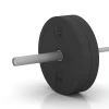 Großaufnahme vom Verbindungssystem von WARCO-Boden 6088 - Bumper Plate Slim im Farbdesign Antracit. Abmessungen 15 kg | ø 45,4 x 5,85 cm.