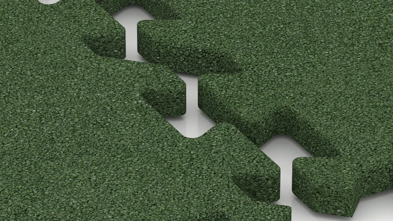 Puzzle spoj s mierne zaokrúhleným skosením