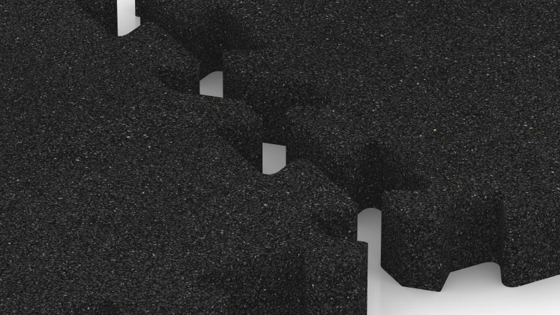Puzzle spoj s mierne zaokrúhleným skosením