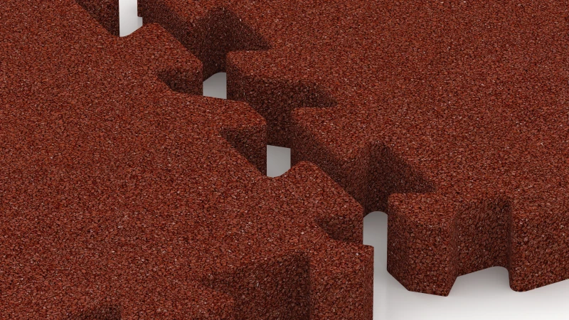 Puzzle spoj s mierne zaokrúhleným skosením