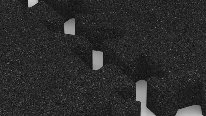 Puzzle spoj s mierne zaokrúhleným skosením