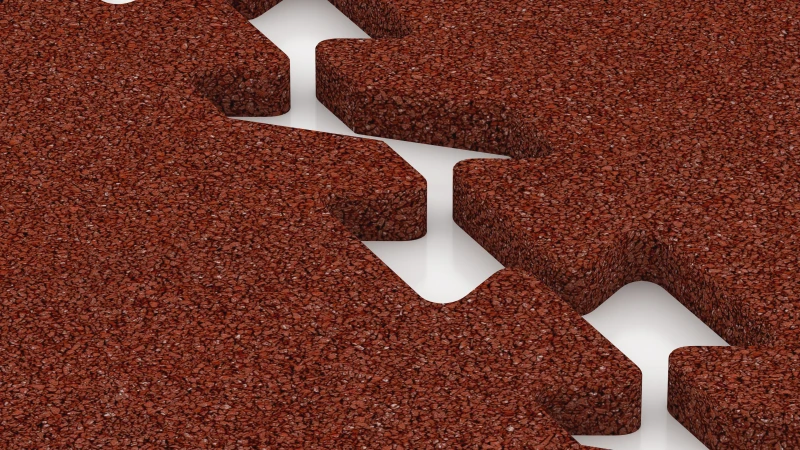 Puzzle spoj s mierne zaokrúhleným skosením