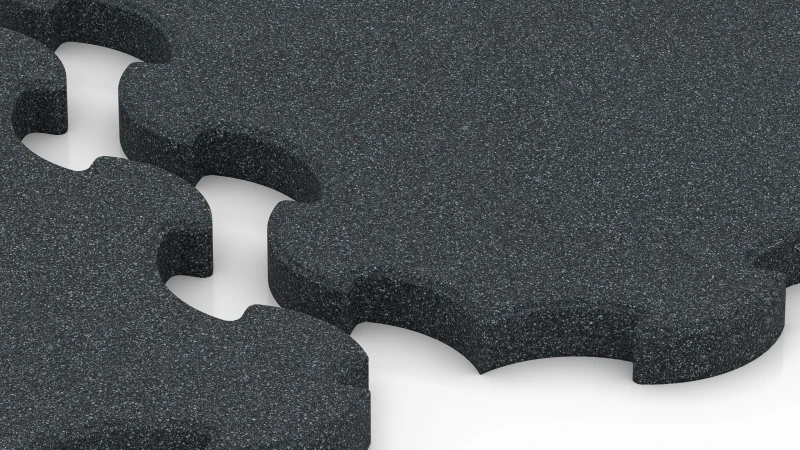 Optimalizované puzzle ozubenie s mierným skosením