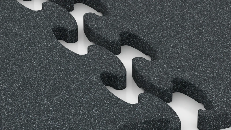 Optimalizované puzzle ozubenie bez skosenia