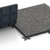 Großaufnahme vom Verbindungssystem von WARCO-Boden 7132 - Športová podlaha pre vonkajšie fitness im Farbdesign Tmavosivá žula. Abmessungen 60 x 60 x 3 cm | 0,36 m².