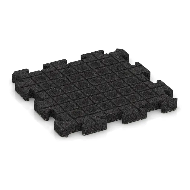 Aufsicht auf die Unterseite, also die Bodenseite von WARCO-Formteil 5899 - Exteriérová eventová dlaždica im Format 500 x 500 x 40 mm.