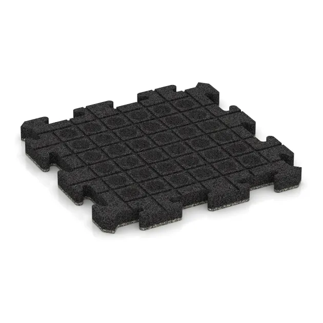 Aufsicht auf die Unterseite, also die Bodenseite von WARCO-Formteil 5901 - Exteriérová eventová dlaždica im Format 500 x 500 x 40 mm.