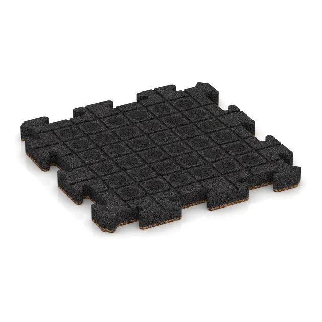 Aufsicht auf die Unterseite, also die Bodenseite von WARCO-Formteil 5903 - Exteriérová eventová dlaždica im Format 500 x 500 x 40 mm.