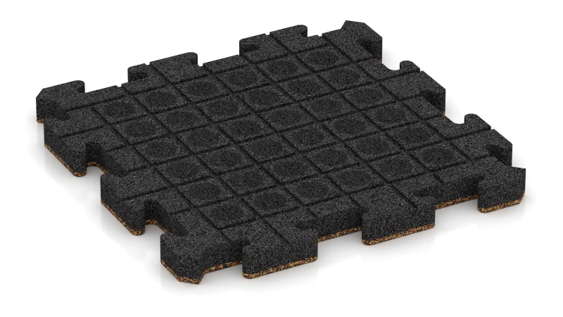 Drenážne kanáliky a kupoly v štvorcovom usporiadaní