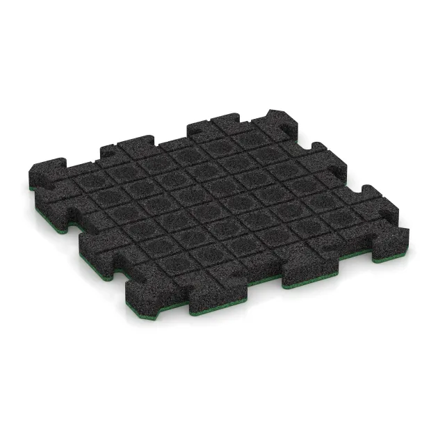 Aufsicht auf die Unterseite, also die Bodenseite von WARCO-Formteil 5884 - Exteriérová eventová dlaždica im Format 500 x 500 x 40 mm.