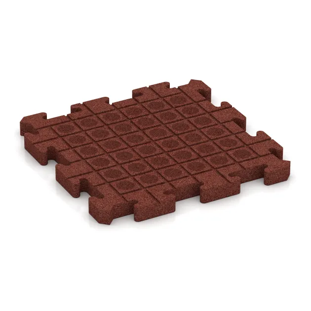 Aufsicht auf die Unterseite, also die Bodenseite von WARCO-Formteil 4192 - Športová gumová podlaha HD im Format 500 x 500 x 40 mm.
