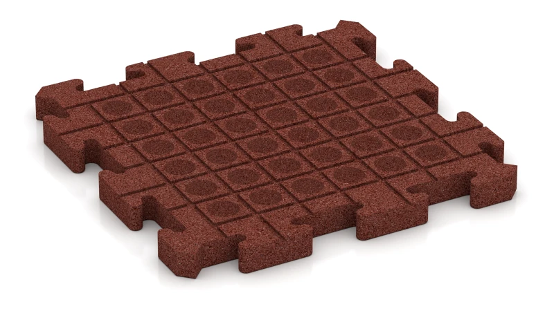 Drenážne kanáliky a kupoly v štvorcovom usporiadaní