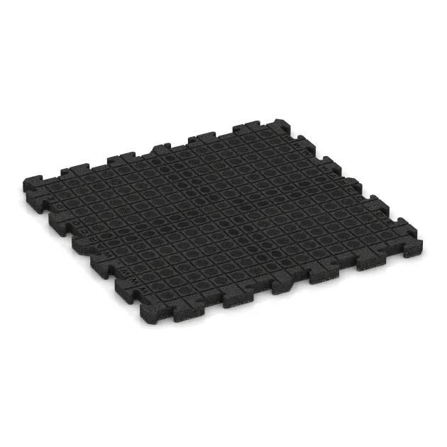 Aufsicht auf die Unterseite, also die Bodenseite von WARCO-Formteil 6070 - Exteriérová eventová dlaždica im Format 1000 x 1000 x 40 mm.