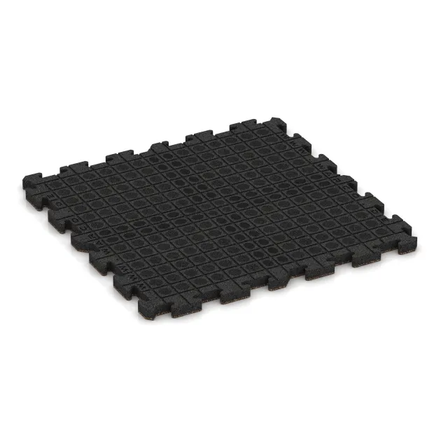 Aufsicht auf die Unterseite, also die Bodenseite von WARCO-Formteil 5890 - Exteriérová eventová dlaždica im Format 1000 x 1000 x 40 mm.