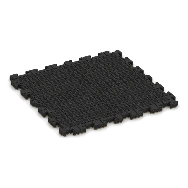 Aufsicht auf die Unterseite, also die Bodenseite von WARCO-Formteil 5893 - Exteriérová eventová dlaždica im Format 1000 x 1000 x 40 mm.