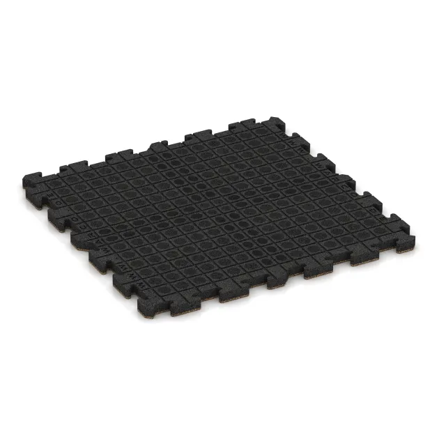 Aufsicht auf die Unterseite, also die Bodenseite von WARCO-Formteil 5898 - Exteriérová eventová dlaždica im Format 1000 x 1000 x 40 mm.