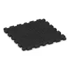 Aufsicht auf die Unterseite, also die Bodenseite von WARCO-Formteil 3475 - Playground flooring im Format 1000 x 1000 x 40 mm.