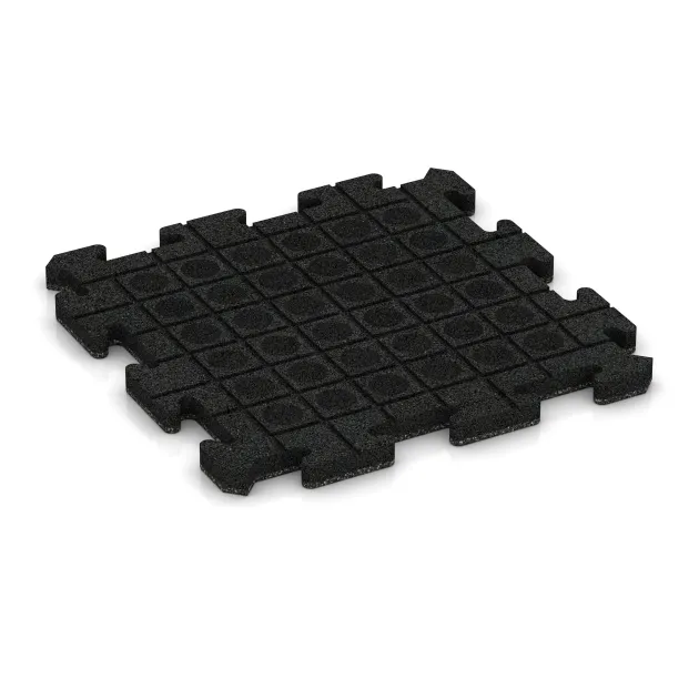 Aufsicht auf die Unterseite, also die Bodenseite von WARCO-Formteil 5833 - Exteriérová eventová dlaždica im Format 500 x 500 x 30 mm.