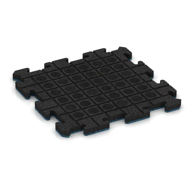 Aufsicht auf die Unterseite, also die Bodenseite von WARCO-Formteil 5843 - Exteriérová eventová dlaždica im Format 500 x 500 x 30 mm.