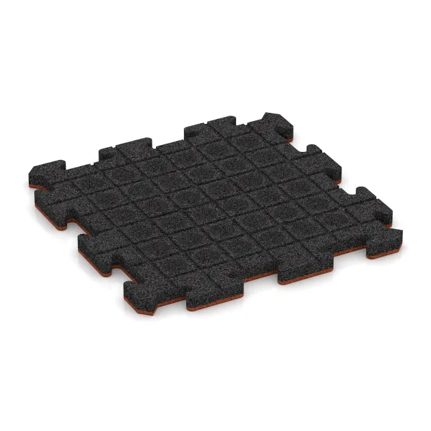 Aufsicht auf die Unterseite, also die Bodenseite von WARCO-Formteil 5817 - Exteriérová eventová dlaždica im Format 500 x 500 x 30 mm.