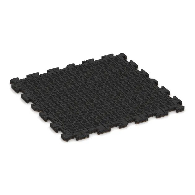 Aufsicht auf die Unterseite, also die Bodenseite von WARCO-Formteil 6061 - Exteriérová eventová dlaždica im Format 1000 x 1000 x 30 mm.