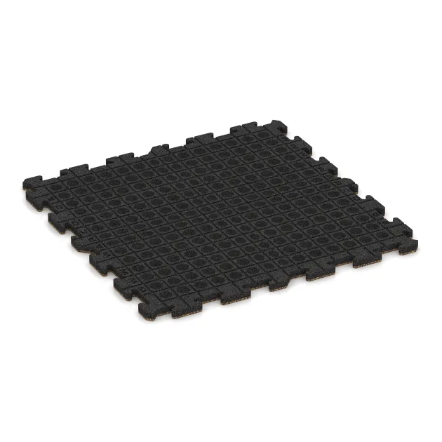 Aufsicht auf die Unterseite, also die Bodenseite von WARCO-Formteil 6069 - Exteriérová eventová dlaždica im Format 1000 x 1000 x 30 mm.