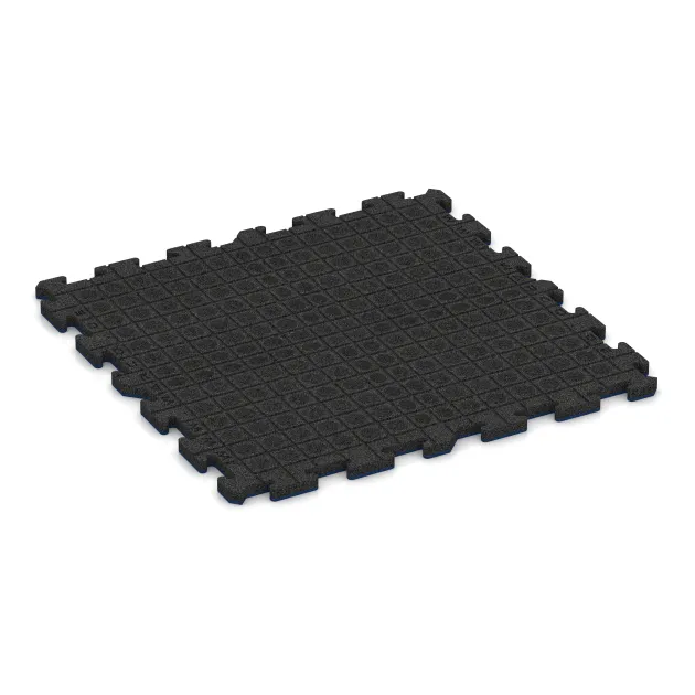 Aufsicht auf die Unterseite, also die Bodenseite von WARCO-Formteil 5810 - Fitness Ochranná Podložka im Format 1000 x 1000 x 30 mm.