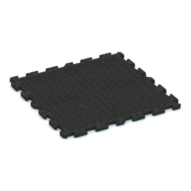 Aufsicht auf die Unterseite, also die Bodenseite von WARCO-Formteil 6008 - Fitness Ochranná Podložka im Format 1000 x 1000 x 30 mm.
