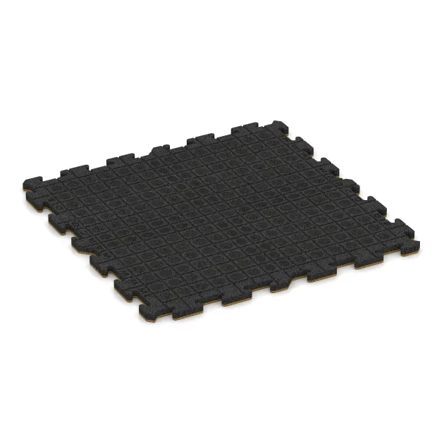 Aufsicht auf die Unterseite, also die Bodenseite von WARCO-Formteil 6012 - Fitness Ochranná Podložka im Format 1000 x 1000 x 30 mm.