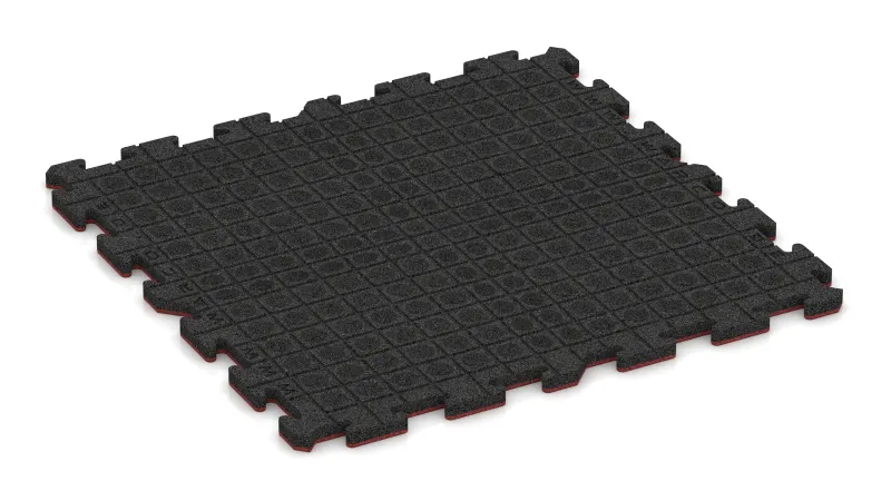 Drenážne kanáliky a kupoly v štvorcovom usporiadaní