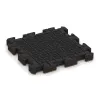 Aufsicht auf die Unterseite, also die Bodenseite von WARCO-Formteil 4149 - Športová gumová podlaha im Format 500 x 500 x 50 mm.