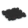 Aufsicht auf die Unterseite, also die Bodenseite von WARCO-Formteil 4155 - Športová gumová podlaha im Format 500 x 500 x 50 mm.