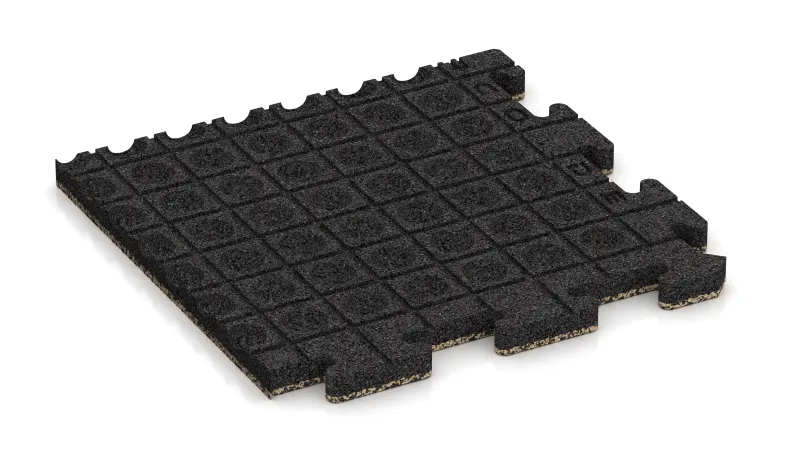 Drenážne kanáliky a kupoly v štvorcovom usporiadaní