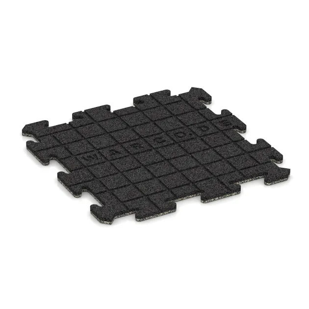 Aufsicht auf die Unterseite, also die Bodenseite von WARCO-Formteil 0126 - Dlaždica k bazénu im Format 500 x 500 x 18 mm.
