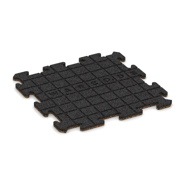Aufsicht auf die Unterseite, also die Bodenseite von WARCO-Formteil 0128 - Dlaždica k bazénu im Format 500 x 500 x 18 mm.