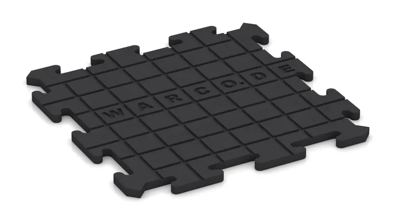 Drenážne kanáliky v štvorcovom usporiadaní – 4 mm hlboké