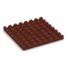 Aufsicht auf die Unterseite, also die Bodenseite von WARCO-Formteil 0655 - Ochranná stenová doska im Format 500 x 500 x 45 mm.