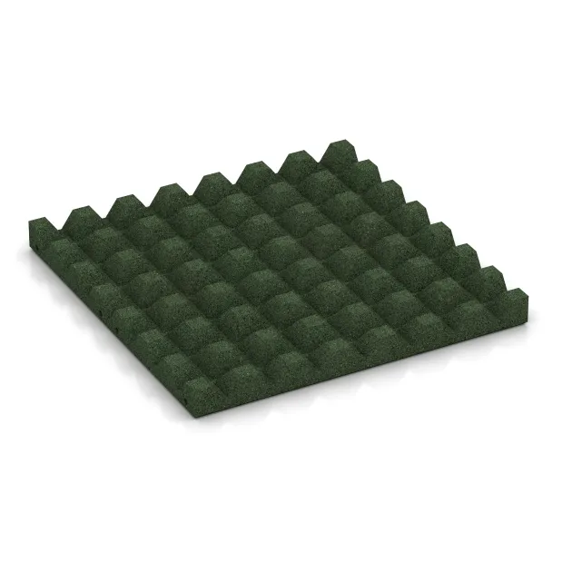 Aufsicht auf die Unterseite, also die Bodenseite von WARCO-Formteil 0656 - Ochranná stenová doska im Format 500 x 500 x 45 mm.