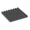 Aufsicht auf die Unterseite, also die Bodenseite von WARCO-Formteil 0657 - Ochranná stenová doska im Format 500 x 500 x 45 mm.