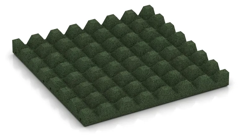 Štruktúra s 28 mm vysokými skrátenými pyramídami