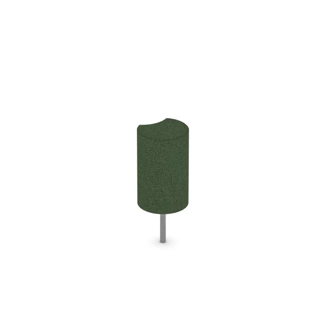 Aufsicht auf die Unterseite, also die Bodenseite von WARCO-Formteil 2552 - Gumová palisáda im Format ø 250 x 400 mm.