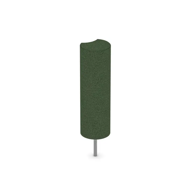 Aufsicht auf die Unterseite, also die Bodenseite von WARCO-Formteil 2564 - Gumová palisáda im Format ø 250 x 800 mm.