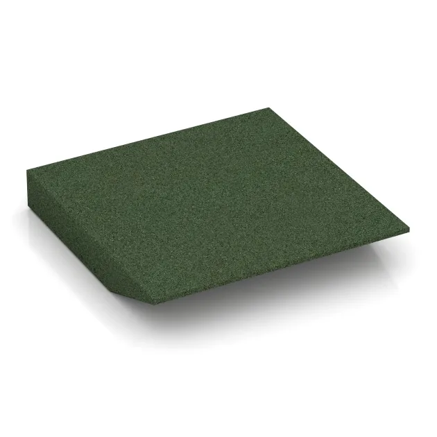 Aufsicht auf die Unterseite, also die Bodenseite von WARCO-Formteil 0453 - Edge tile (one chamfered side) im Format 500 x 500 x 80 mm.